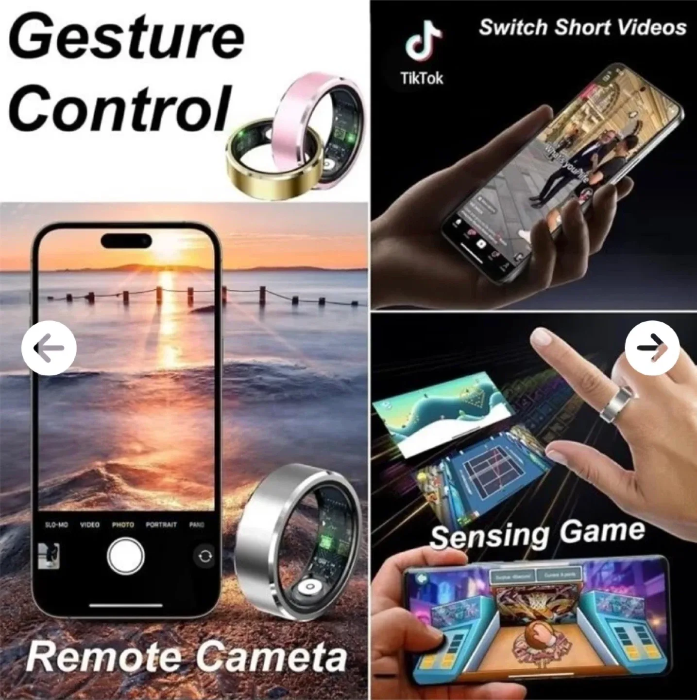 Yuehetian Smart Ring - Health & Activity Tracker image indicator(4)