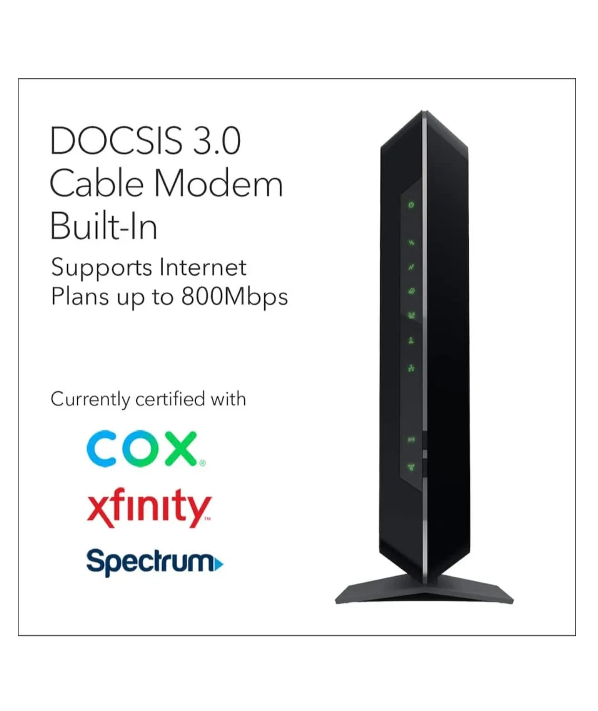 Netgear Nighthawk C7000 WiFi 5 Cable Modem Router image indicator(6)