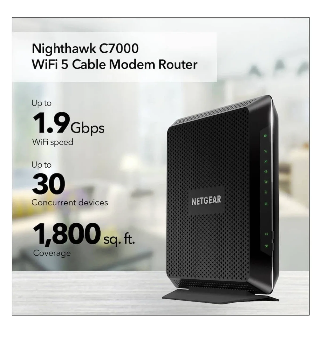 Netgear Nighthawk C7000 WiFi 5 Cable Modem Router image indicator(5)