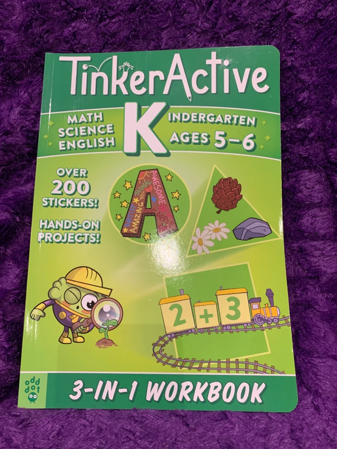 TinkerActive Kindergarten 3-in-1 Workbook Ages 5-6