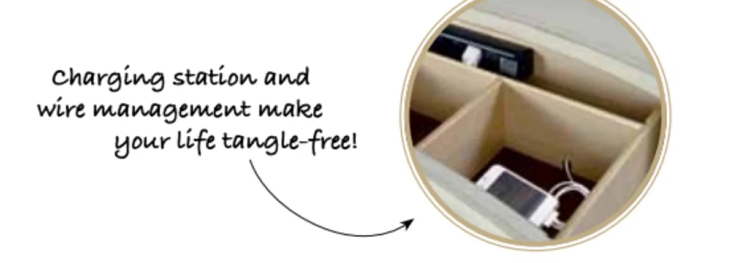 3 Drawer Nightstand with Charging Station image indicator(2)