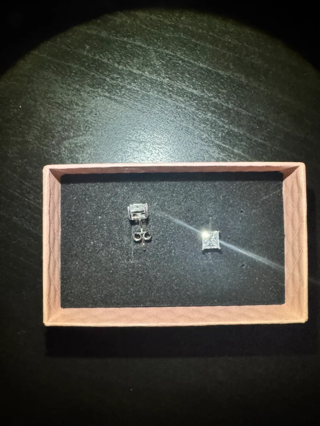 Moissanite Princess Cut Earrings image indicator(2)