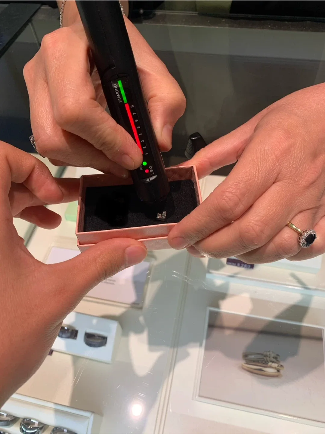 Moissanite Princess Cut Earrings image indicator(3)