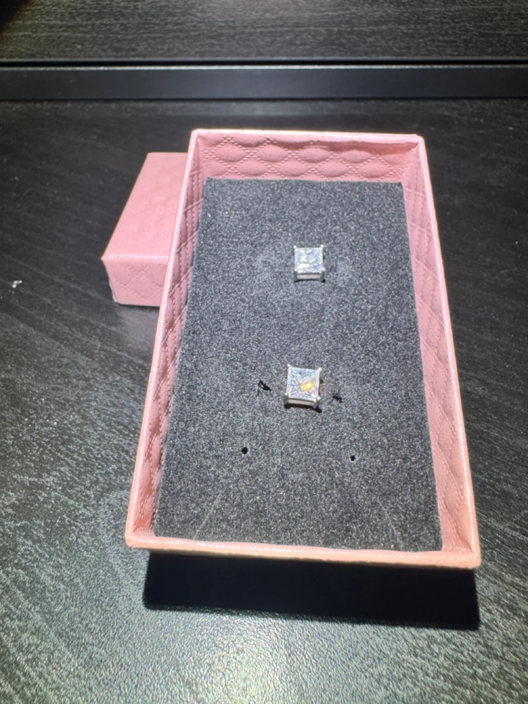 Moissanite Princess Cut Earrings
