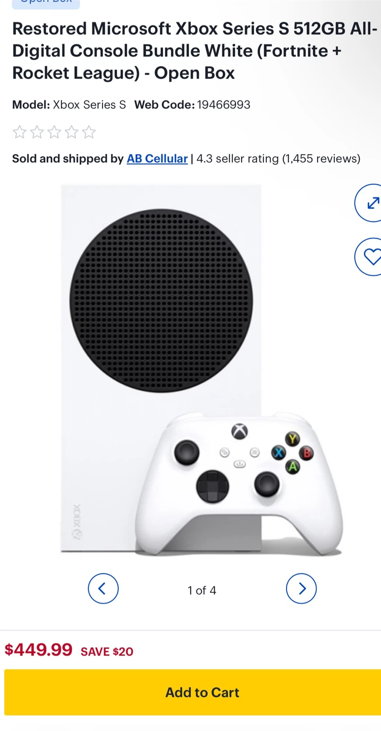 Xbox Series S 512GB Console - White - photo 5