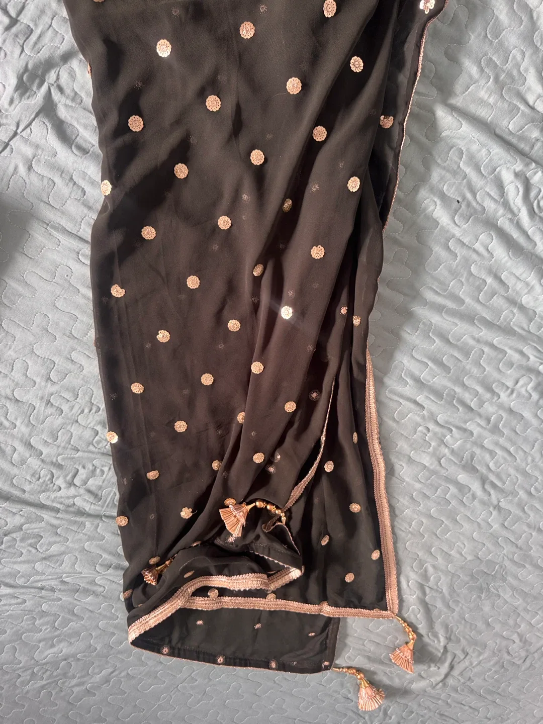 Black Embroidered Salwar Kameez image indicator(5)