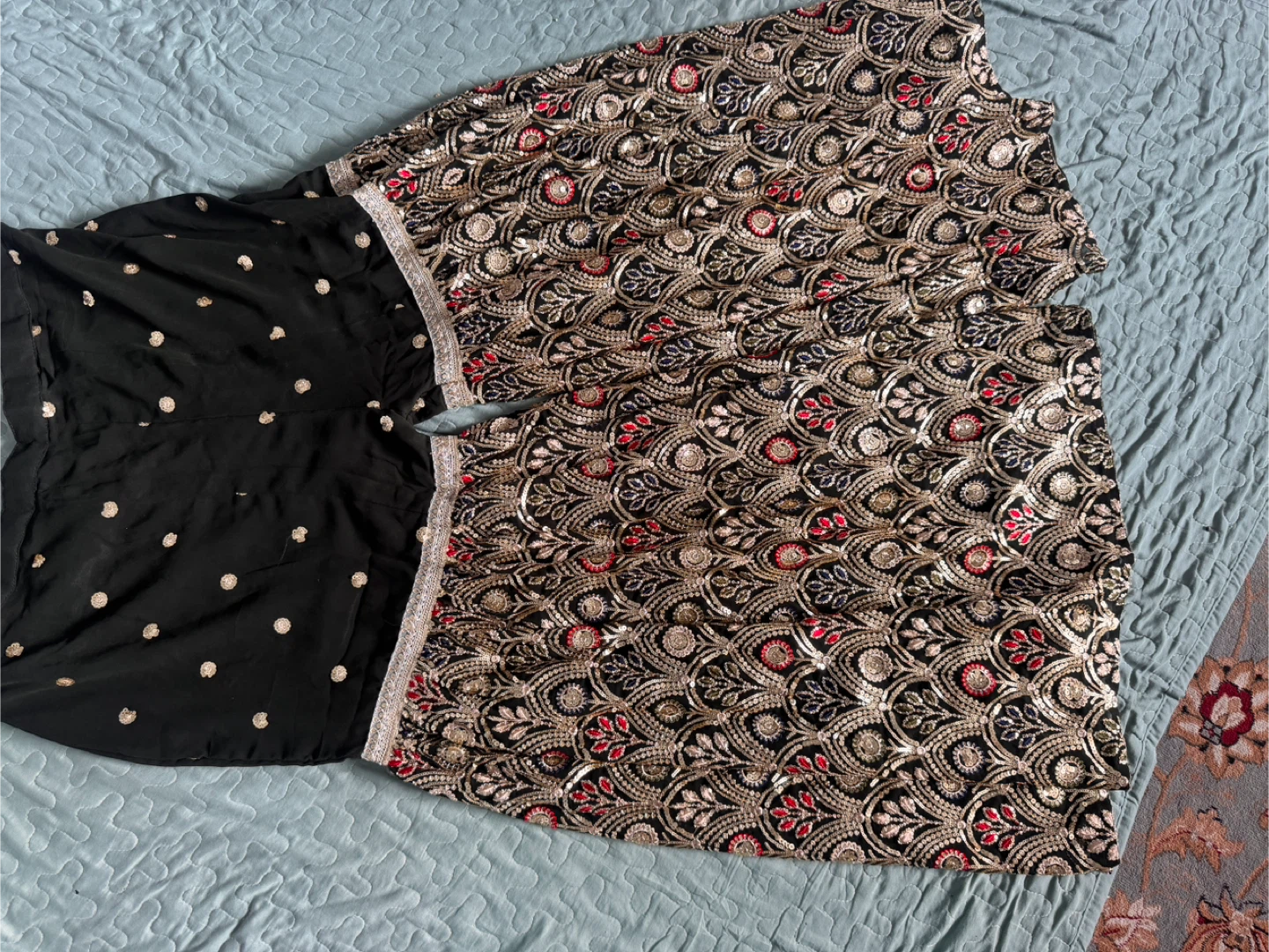 Black Embroidered Salwar Kameez - photo 4