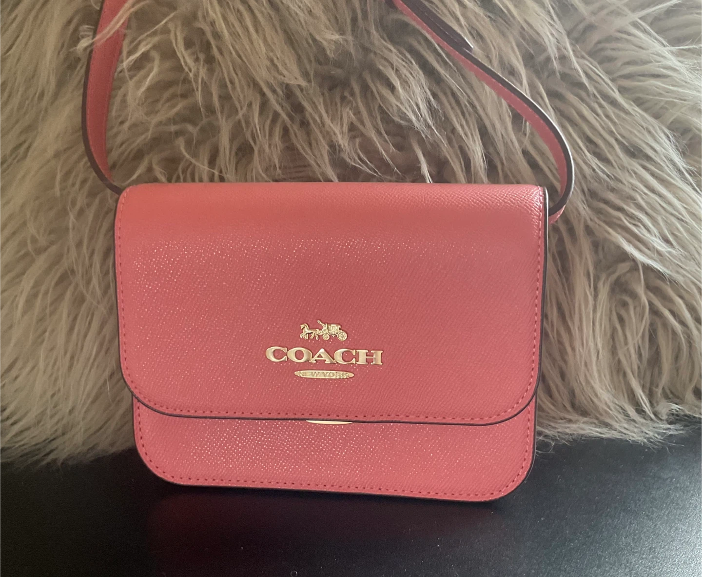 Coach Pink Leather Crossbody Bag