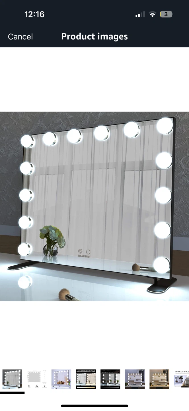 BEAUTME Hollywood Lighted Vanity Mirror