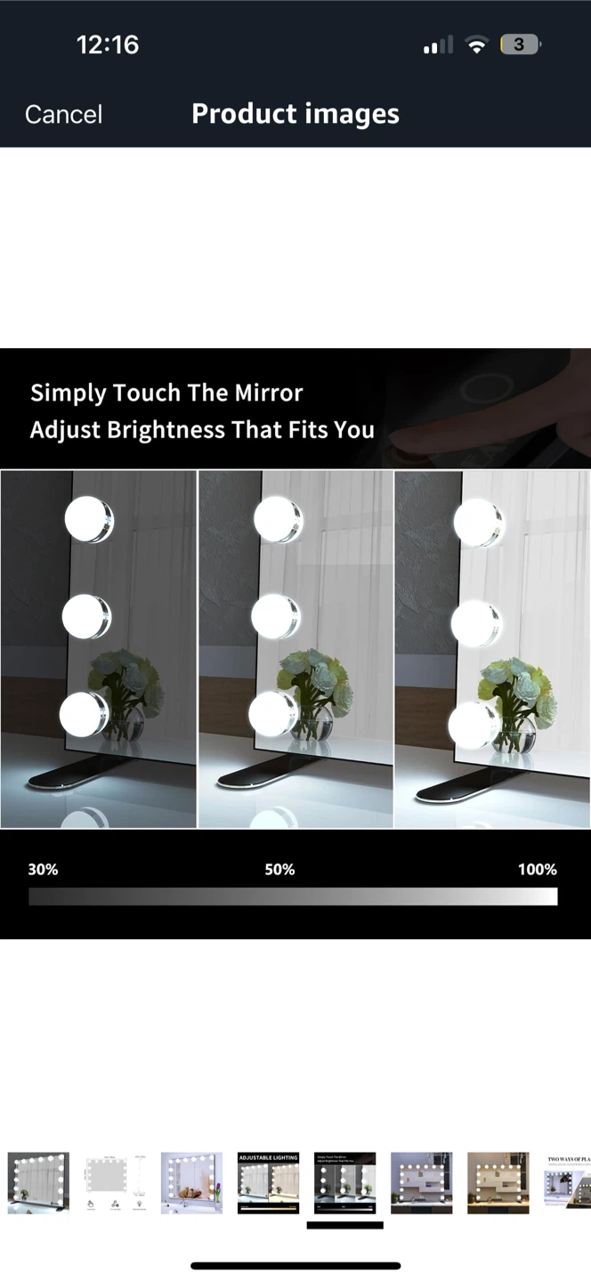 BEAUTME Hollywood Lighted Vanity Mirror - photo 3