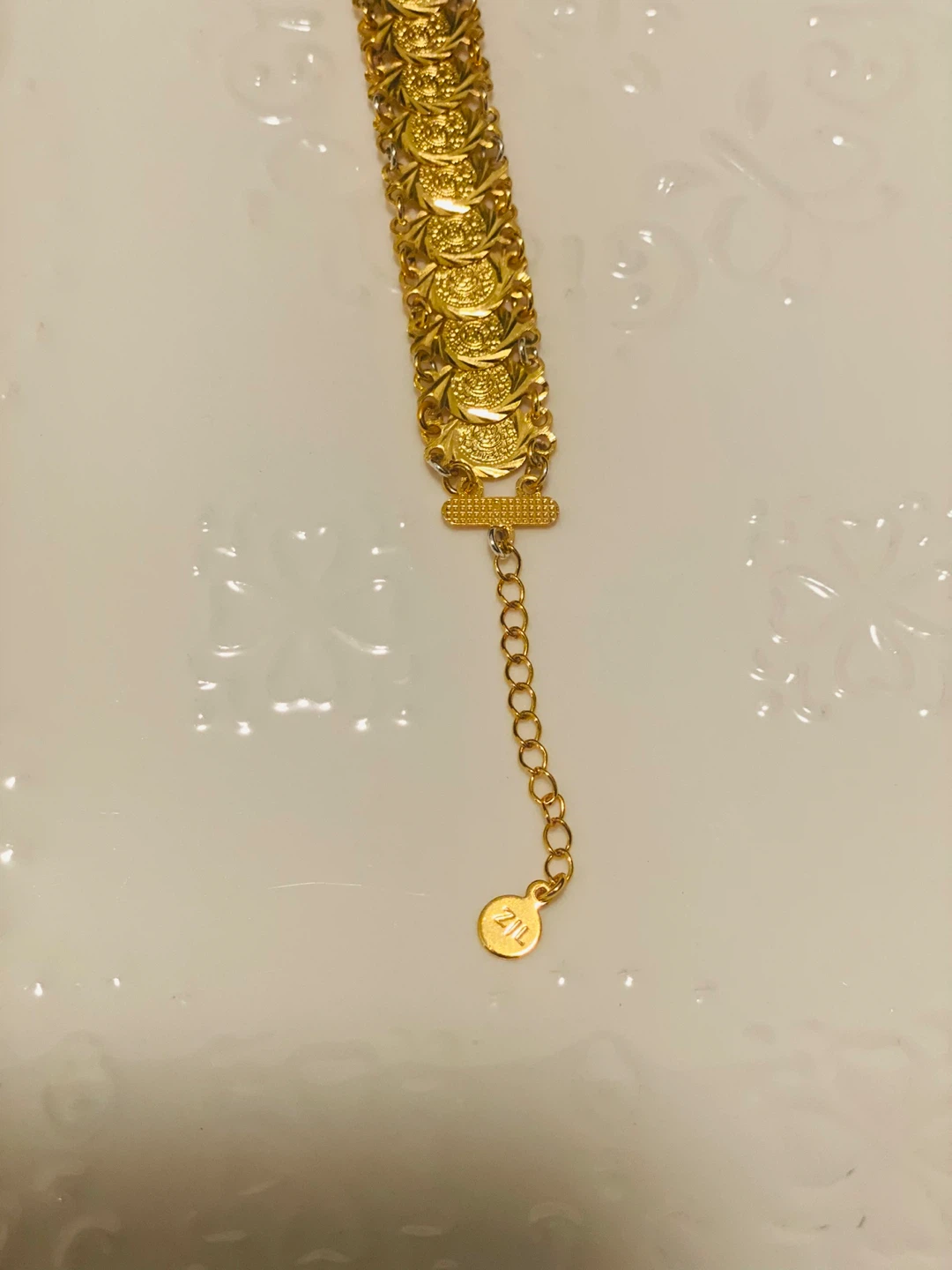 Gold-tone ZJL Coin Bracelet - photo 4