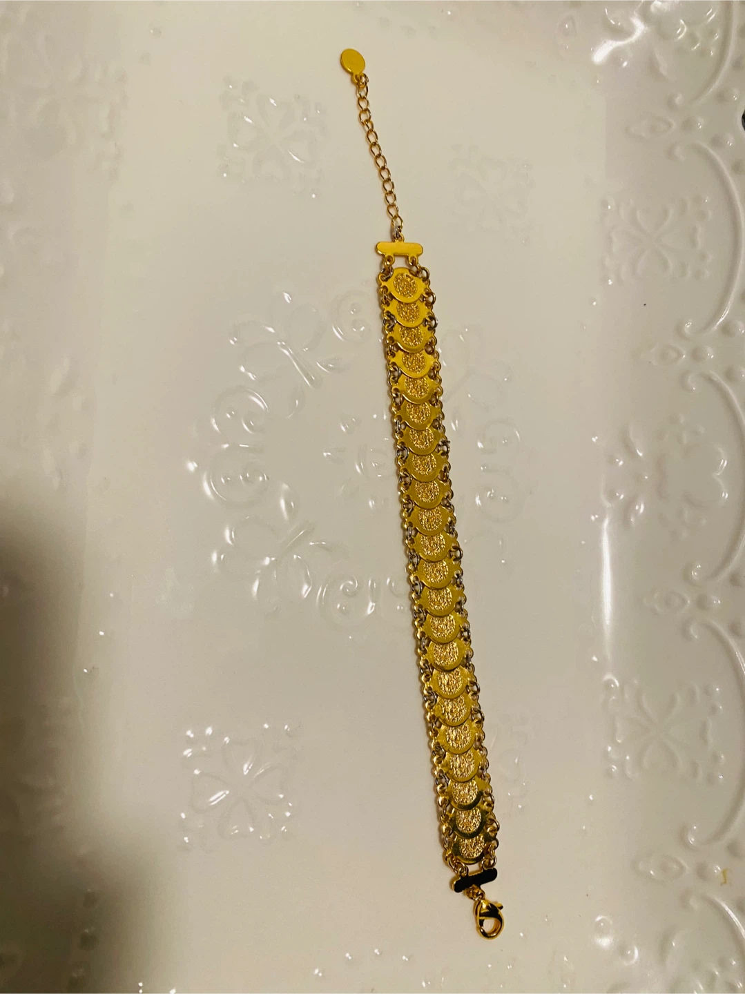 Gold-tone ZJL Coin Bracelet - photo 3