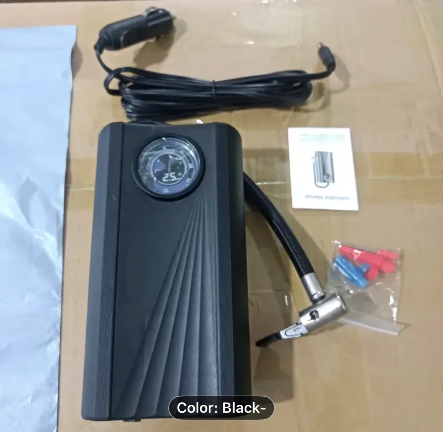 1pc Car Plug with single bar inflation pump image indicator(8)