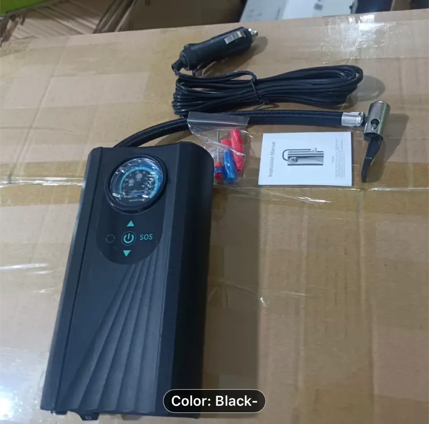 1pc Car Plug with single bar inflation pump image indicator(7)