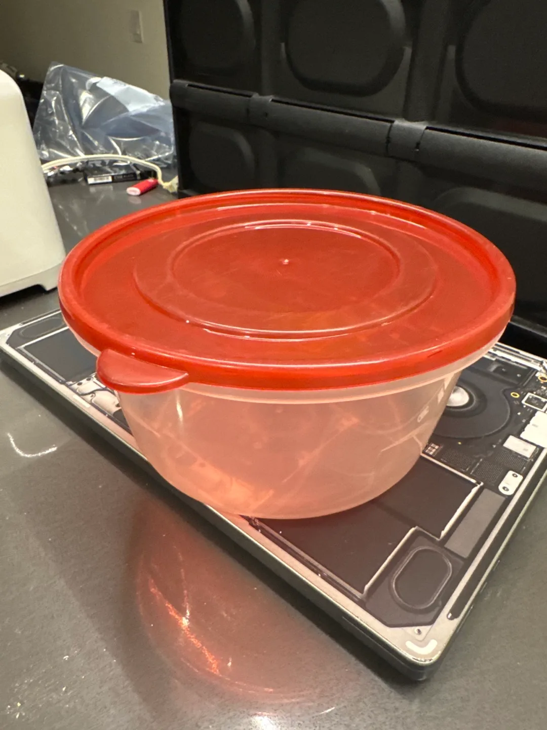 Red Plastic Food Container thumbnail