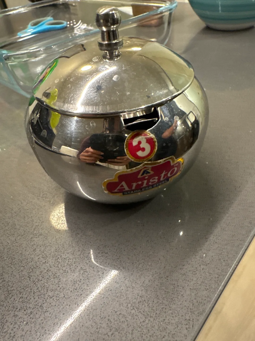 Aristo Stainless Steel Sugar Bowl thumbnail