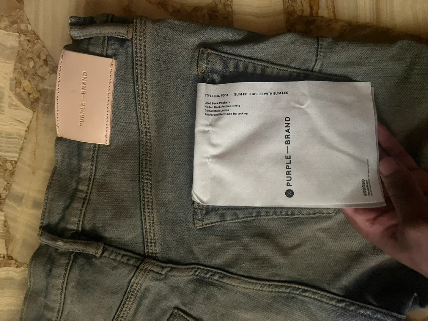 Purple Brand P001 Slim Fit Low Rise Jeans, Size 31 image indicator(4)