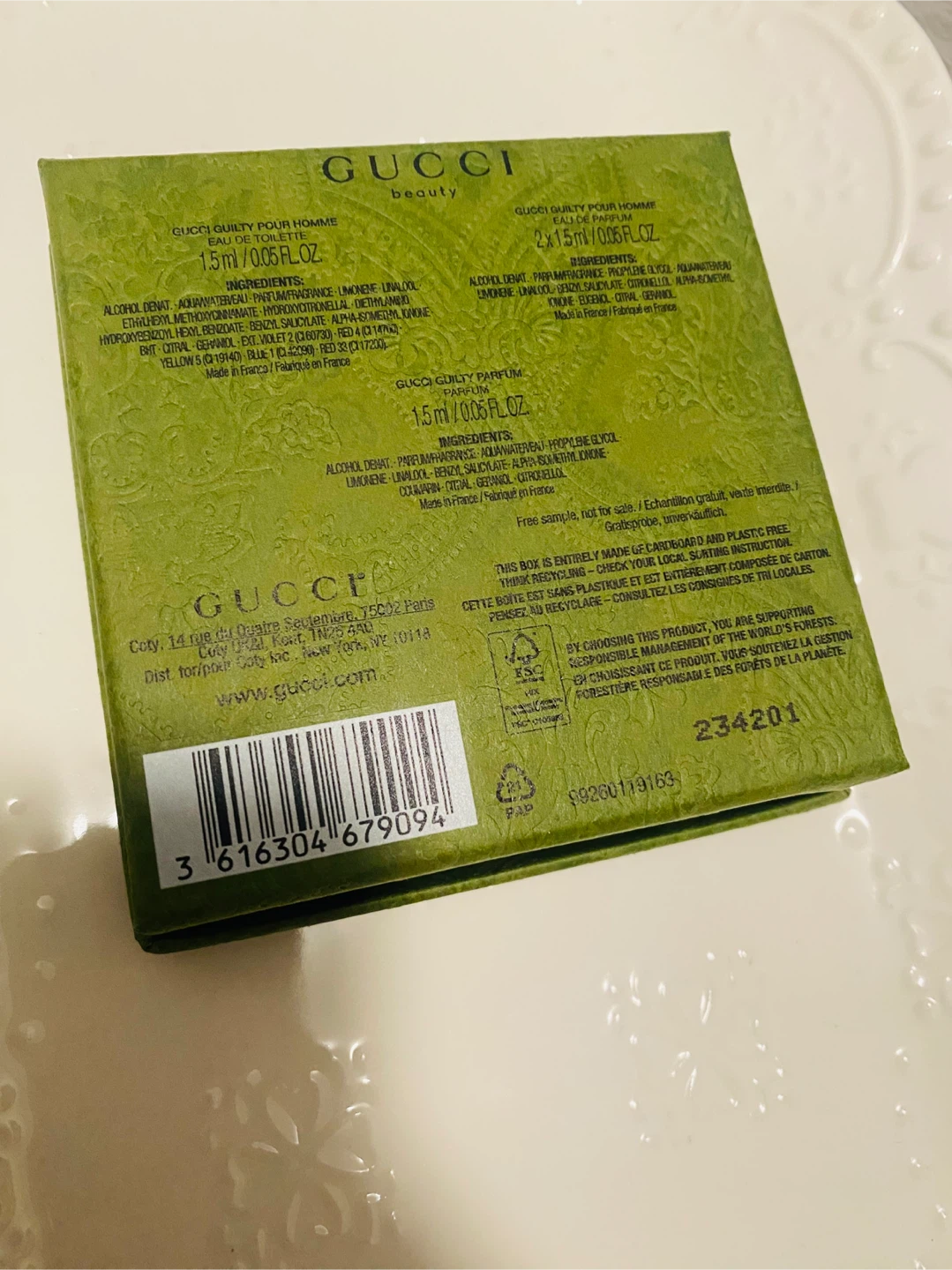 Gucci Beauty Guilty Pour Homme Perfume Set - photo 3