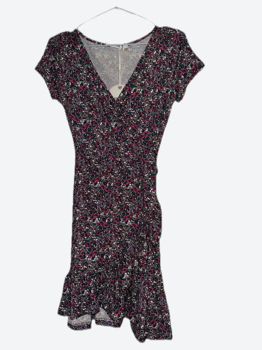 Rebel sugar Floral Print Wrap Dress thumbnail