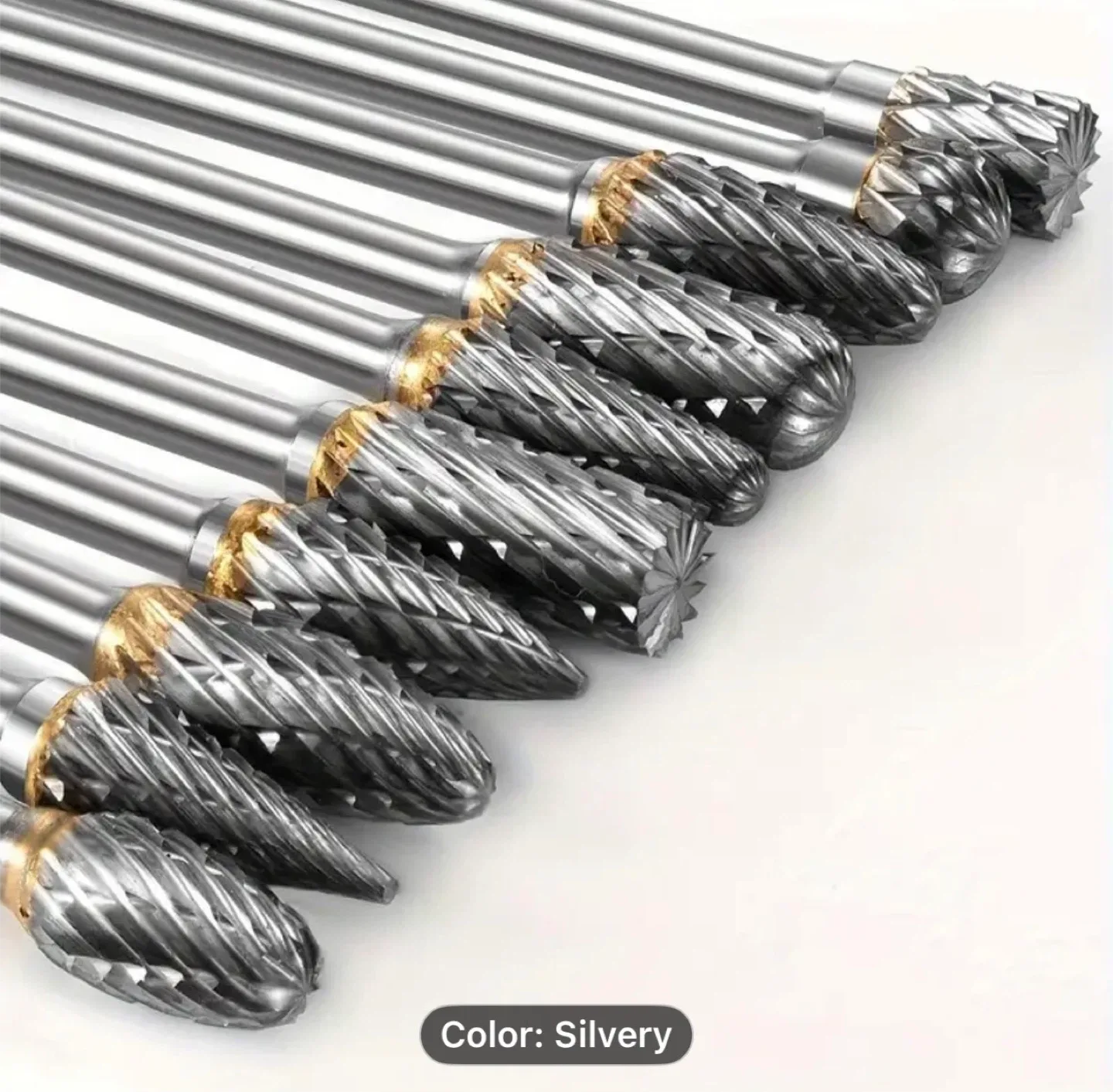 10pcs Carbide Rotary Files Set | Tungsten Steel Grinding Kit image indicator(8)