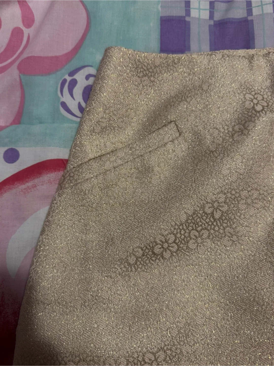 Urban Outfitters Gold Skirt - size 4 image indicator(2)