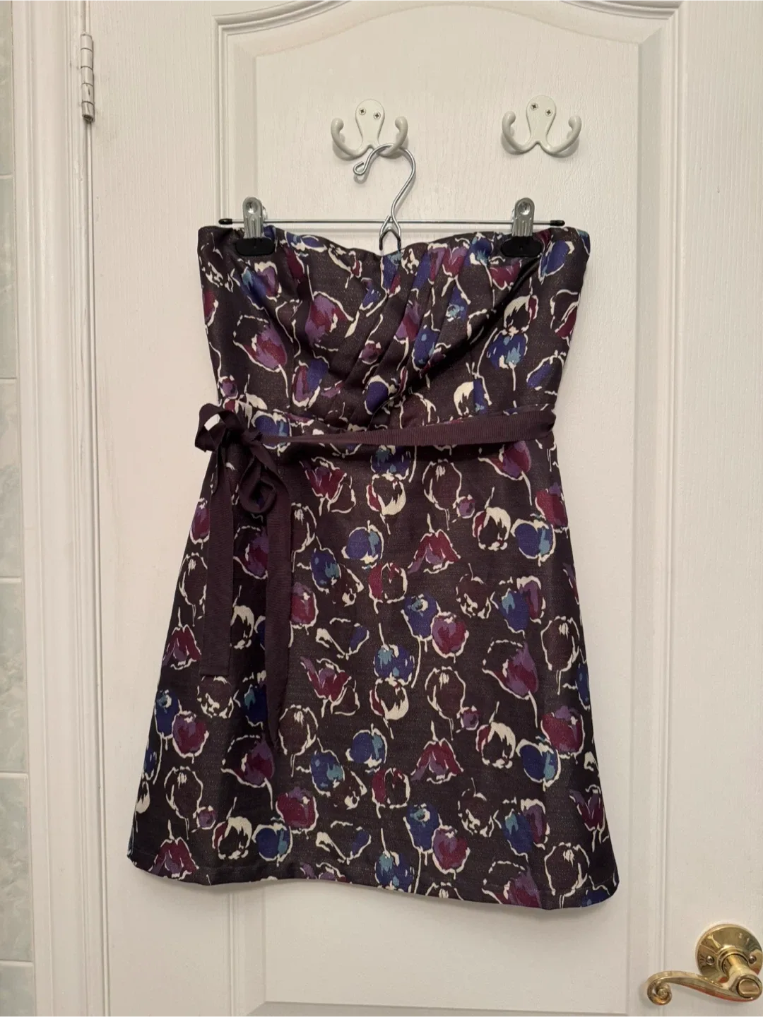 American Eagle Floral Strapless Dress - size 4 thumbnail