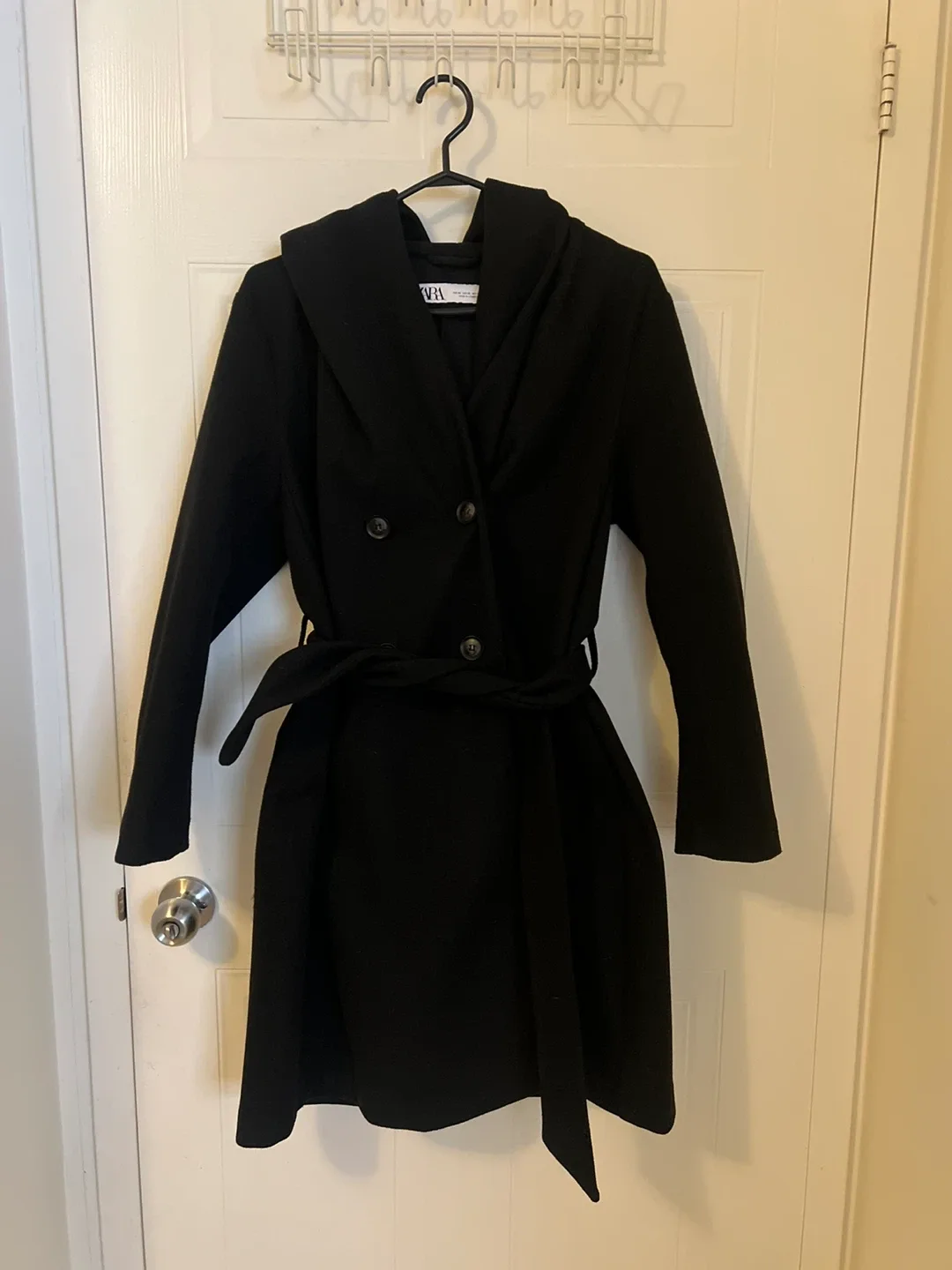 Zara Soft Hooded Coat thumbnail