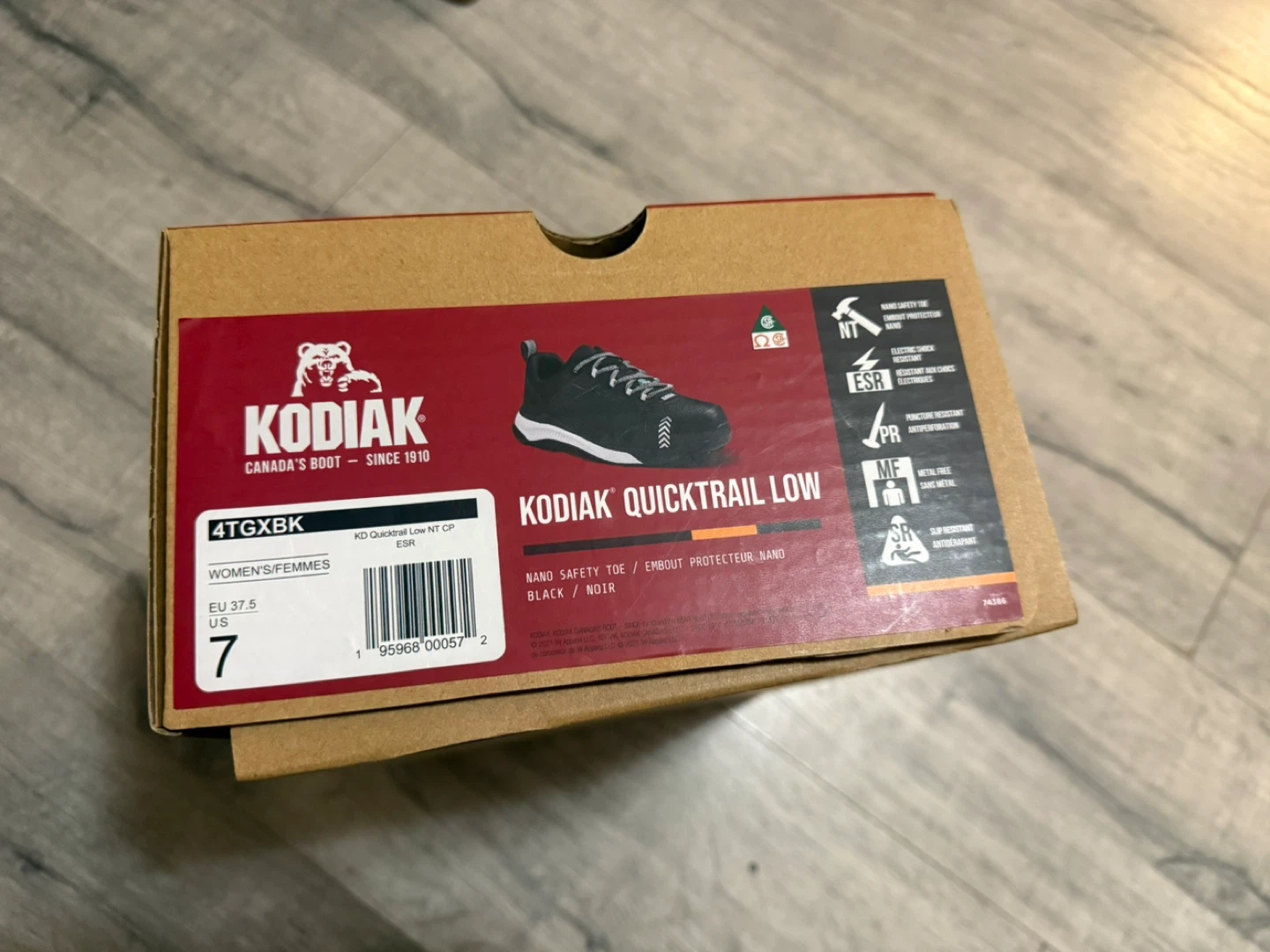 Kodiak Quicktrail Low Women's Size 7 Work Shoes - New!