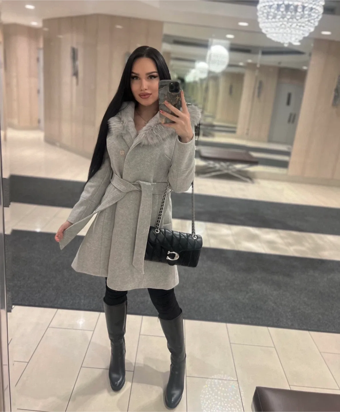 Ever New Josephine Faux Fur Hooded Coat thumbnail