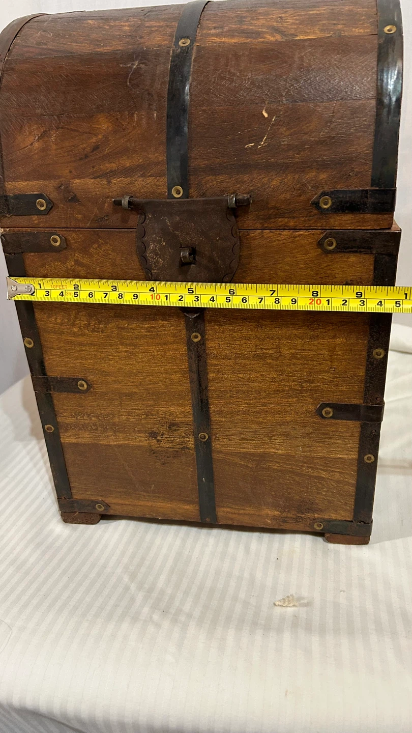 New Wooden Storage Treasure Chest - photo 5