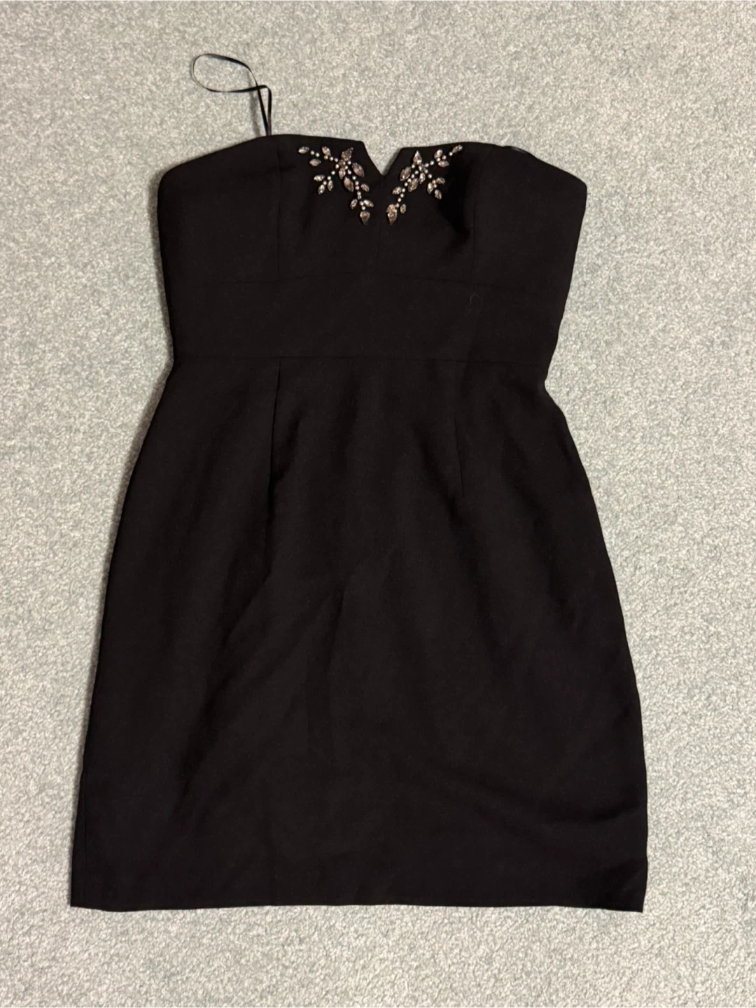 Black Strapless Mini Dress - size 4