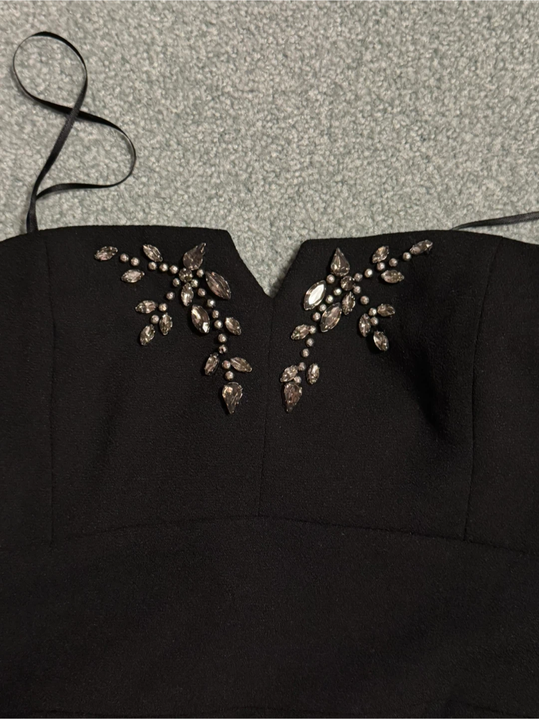 Black Strapless Mini Dress - size 4 - photo 3