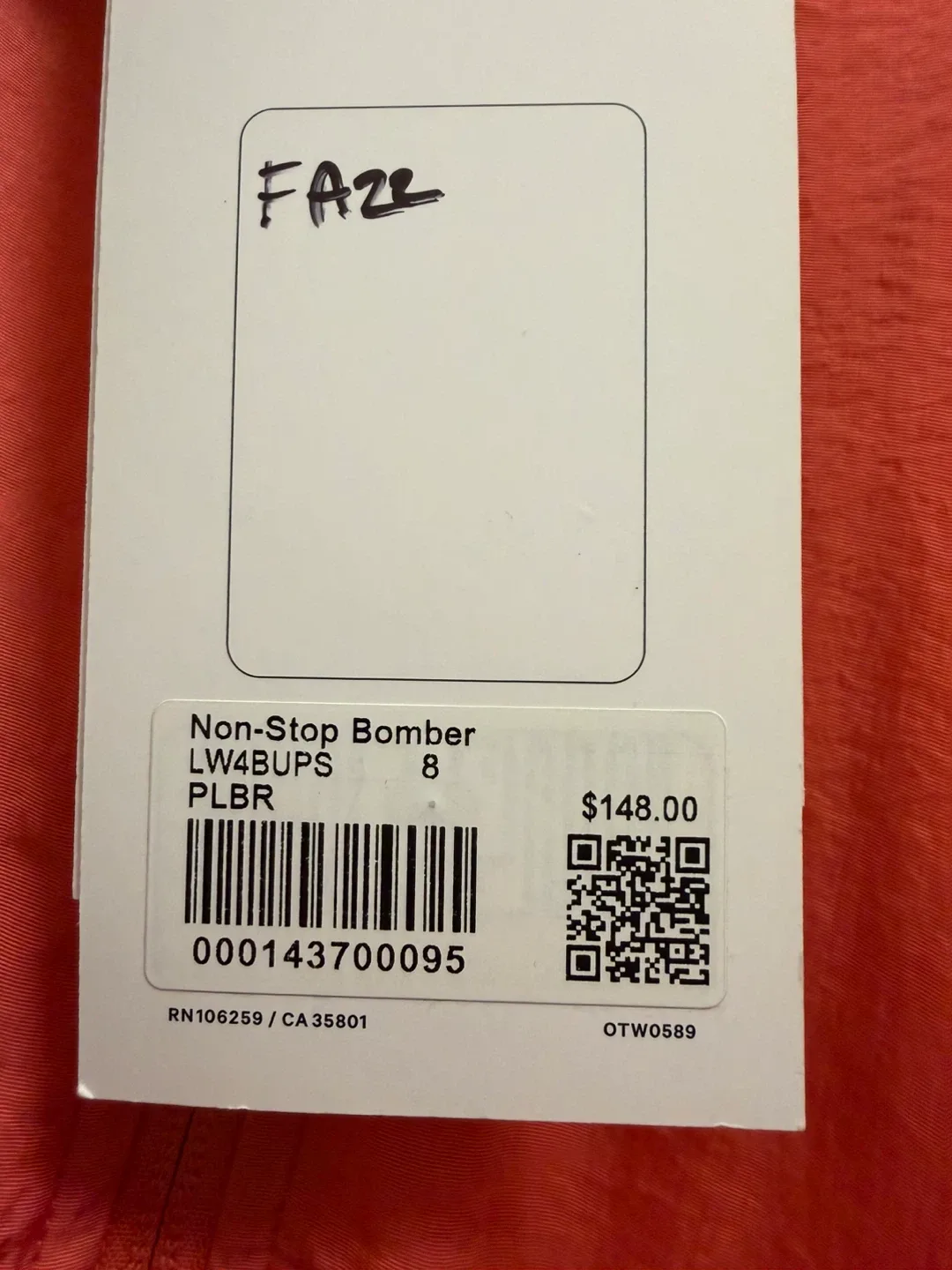 Lululemon Non-Stop Bomber Jacket Size 8 image indicator(4)