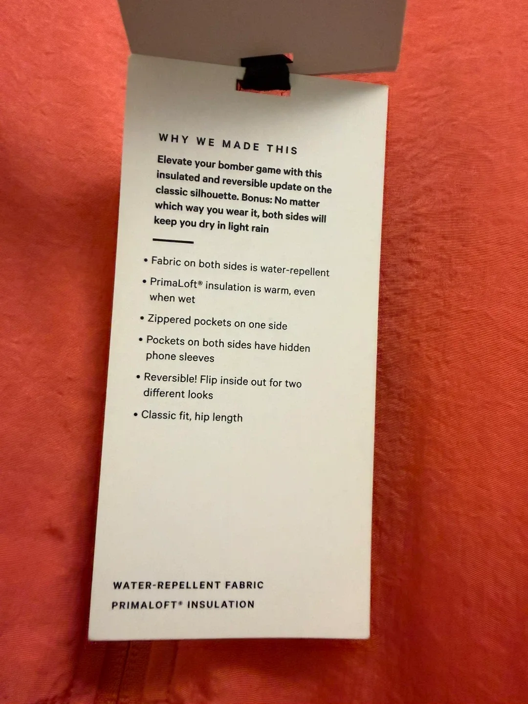 Lululemon Non-Stop Bomber Jacket Size 8 image indicator(6)