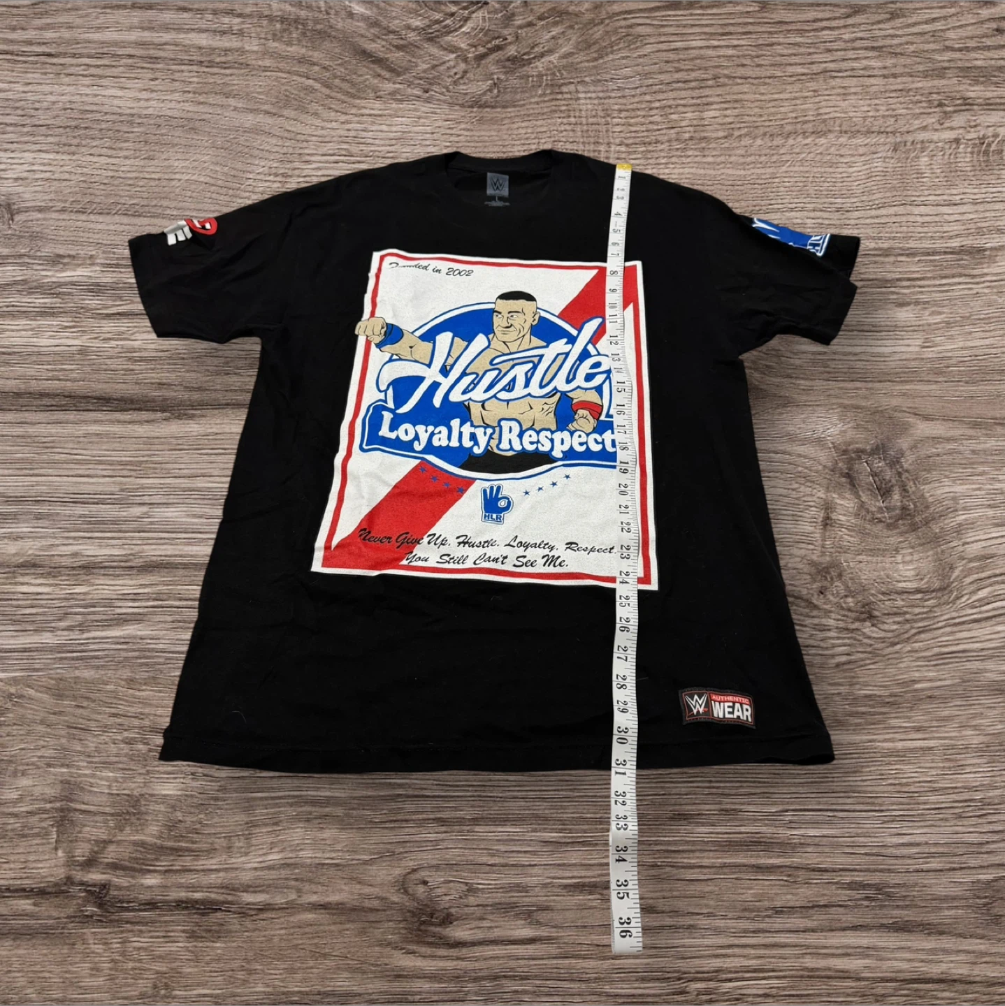WWE John Cena Hustle Loyalty Respect T-Shirt Sz Large - photo 2