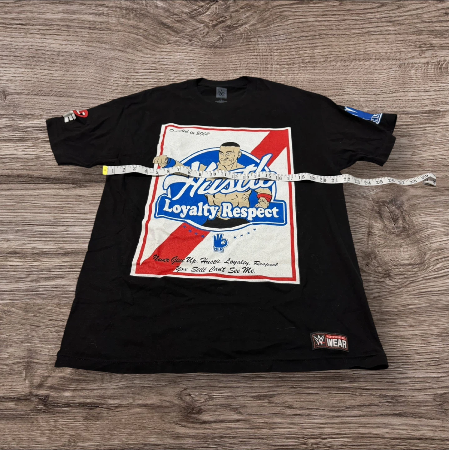 WWE John Cena Hustle Loyalty Respect T-Shirt Sz Large - photo 4