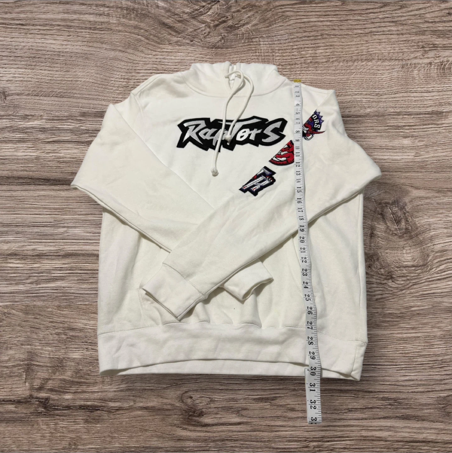 Toronto Raptors White Hoodie Sz Large - photo 2