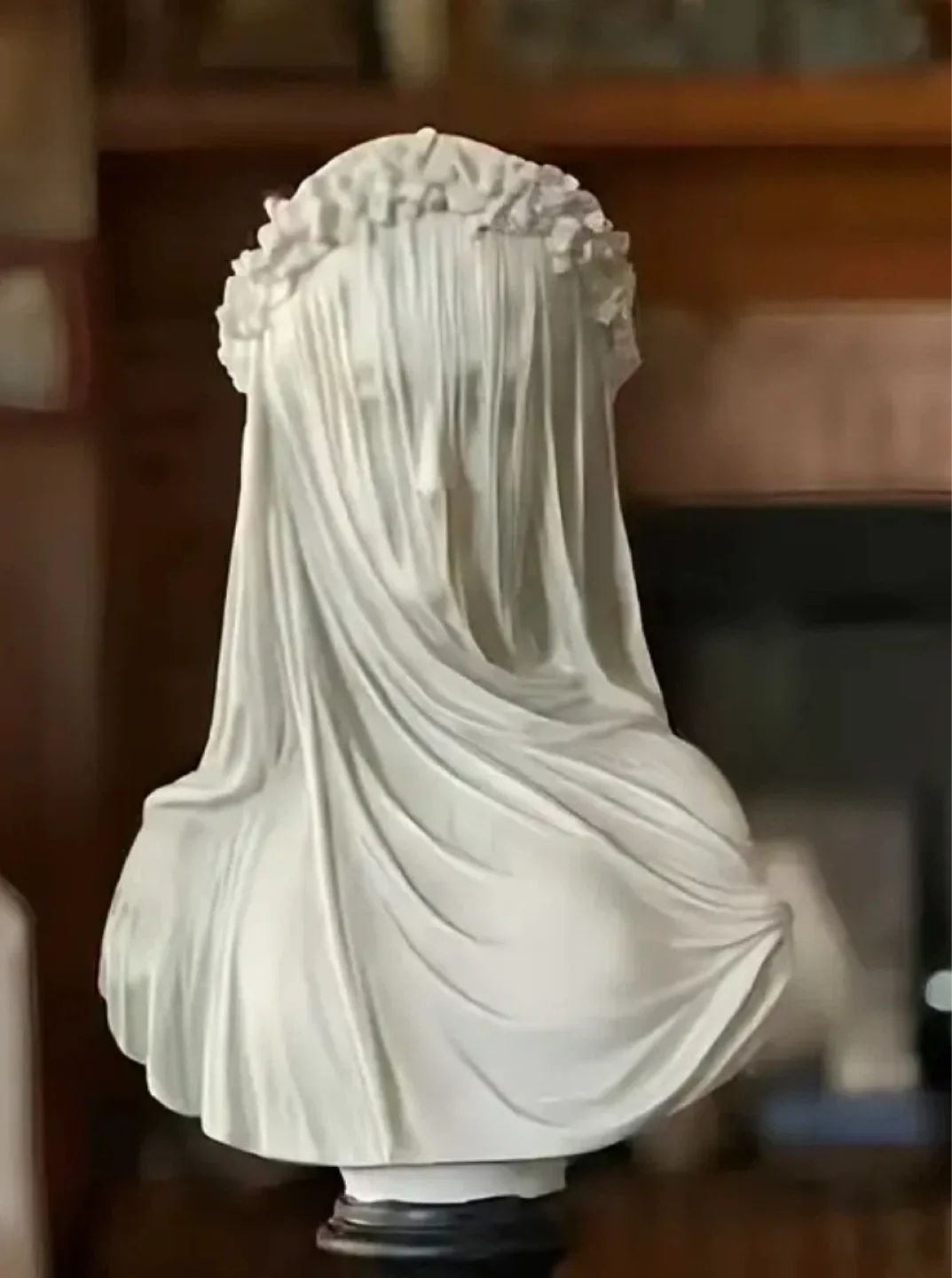 Bust Statue of a Woman with Veil