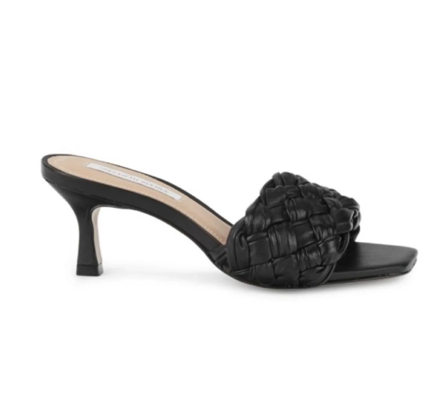 Saks Fifth Avenue Braided Leather Heel Sandals thumbnail