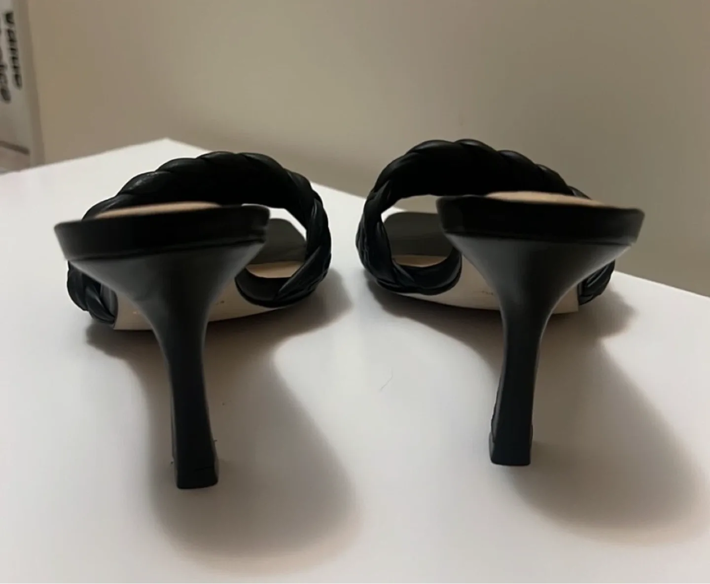 Saks Fifth Avenue Braided Leather Heel Sandals image indicator(3)