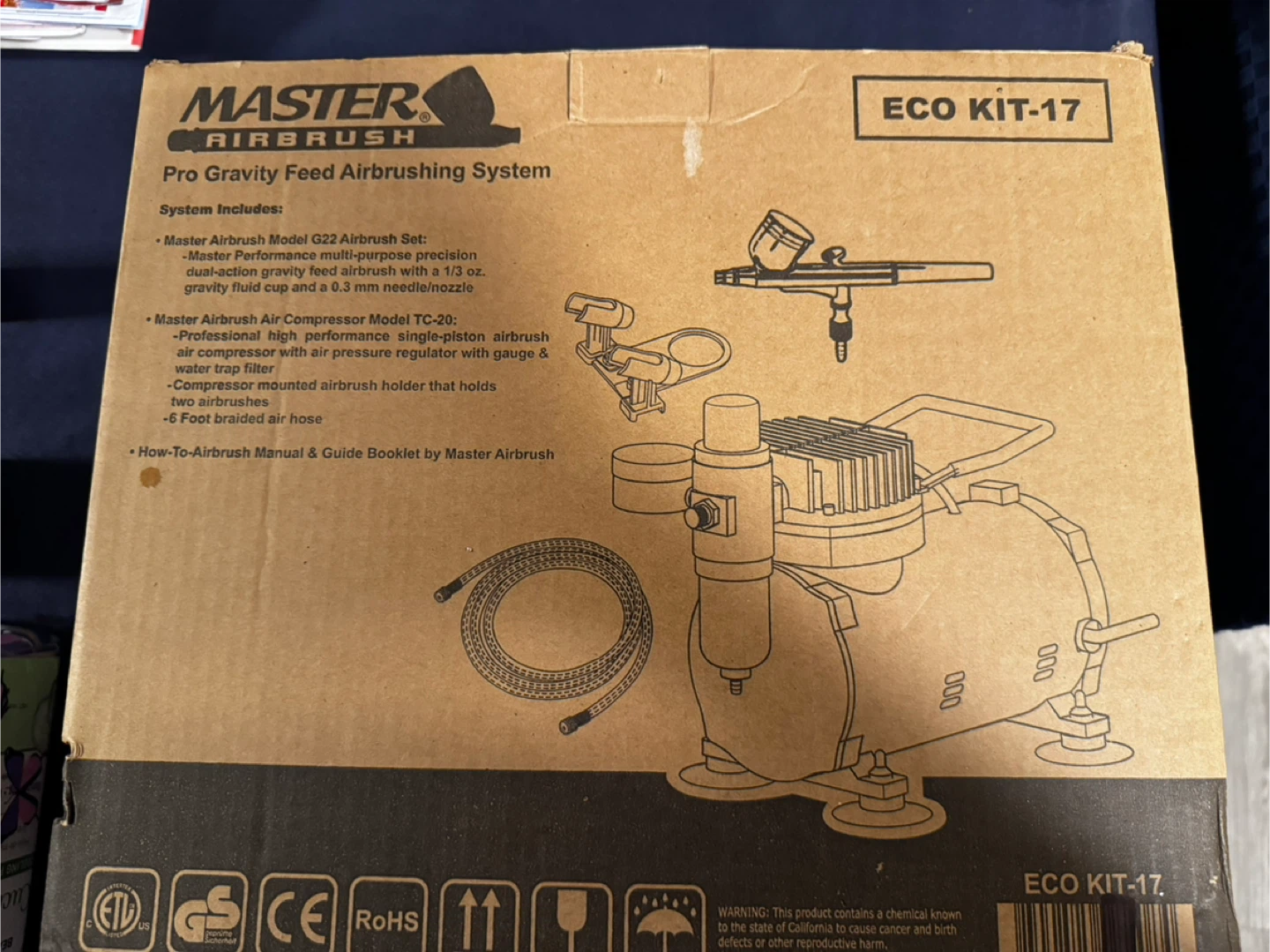Master Airbrush ECO KIT-17 Pro Gravity Feed Airbrushing System - photo 3