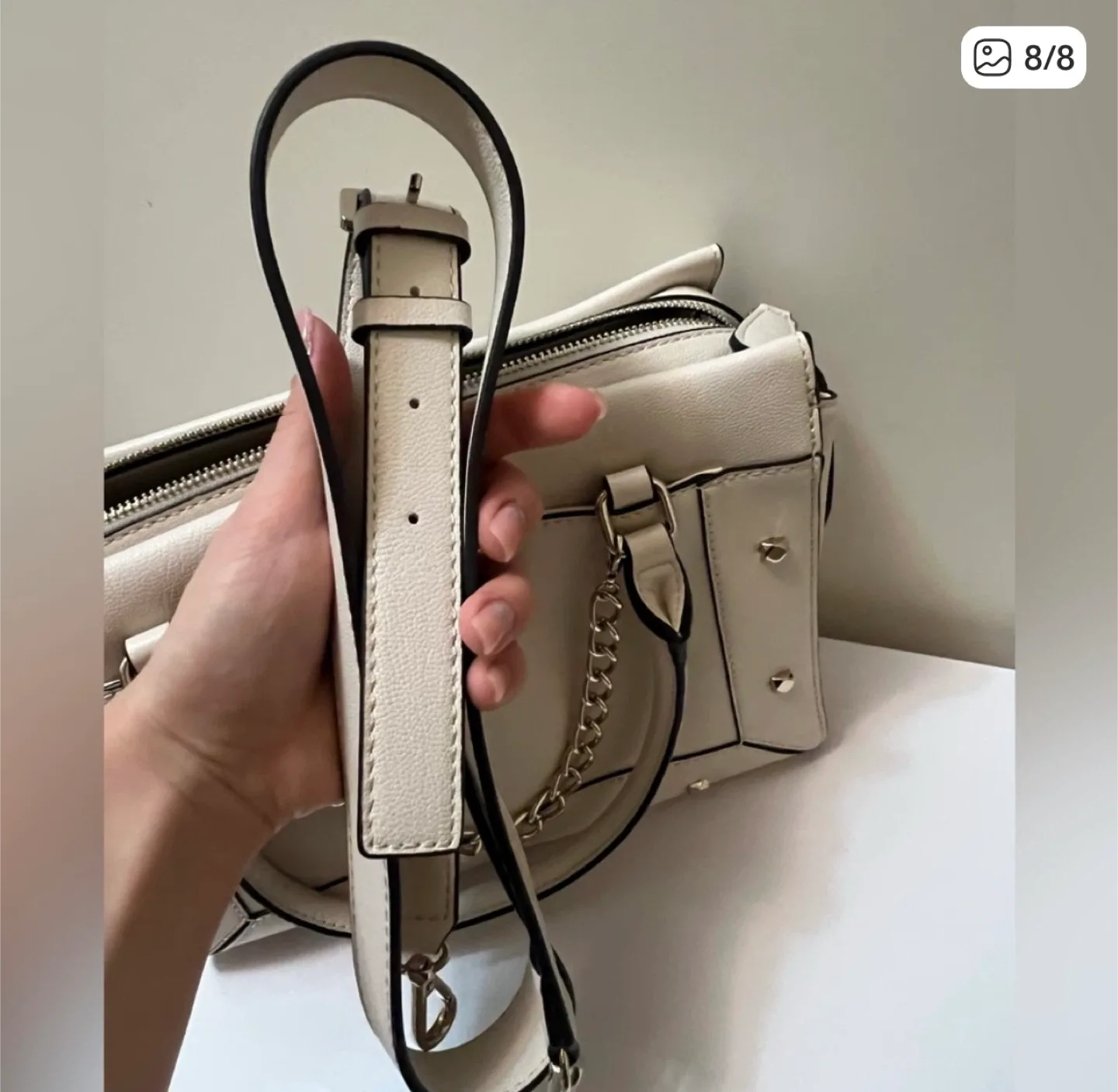 Steve Madden Satchel Bag - Cream image indicator(5)