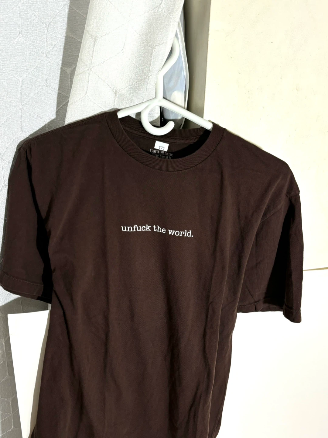 Unfuck the world Brown T-Shirt