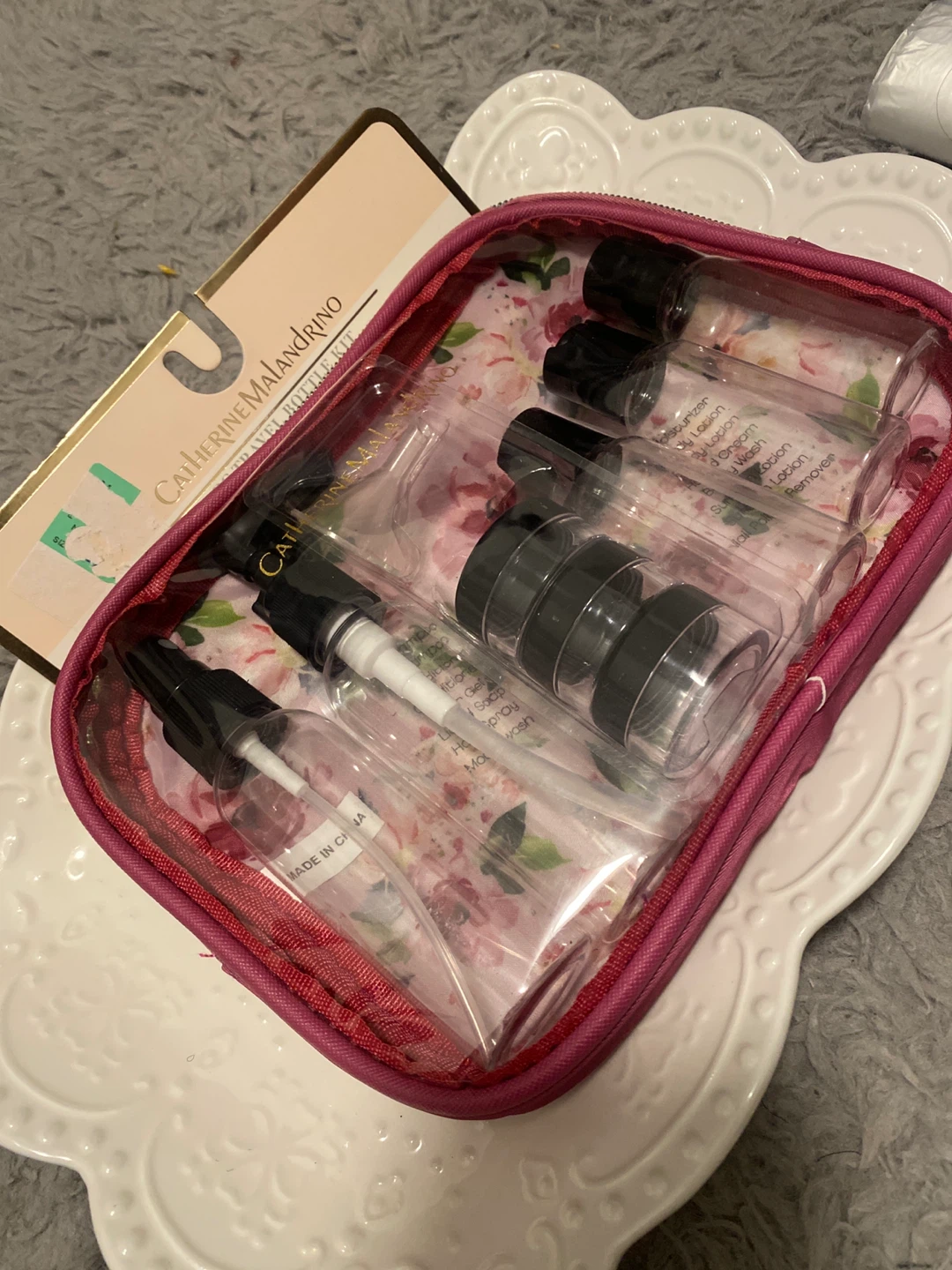 Catherine Malandrino 11-Piece Travel Bottle Kit
