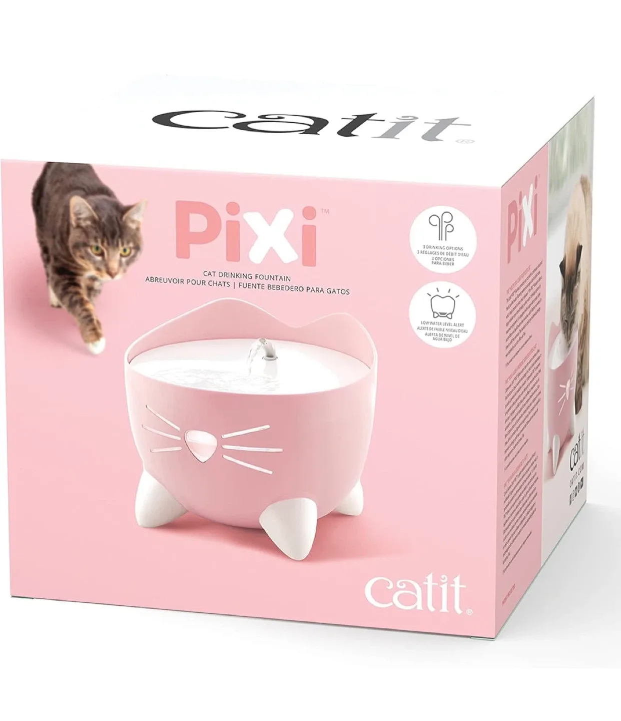 Catit Pixi Pink Cat Drinking Fountain thumbnail
