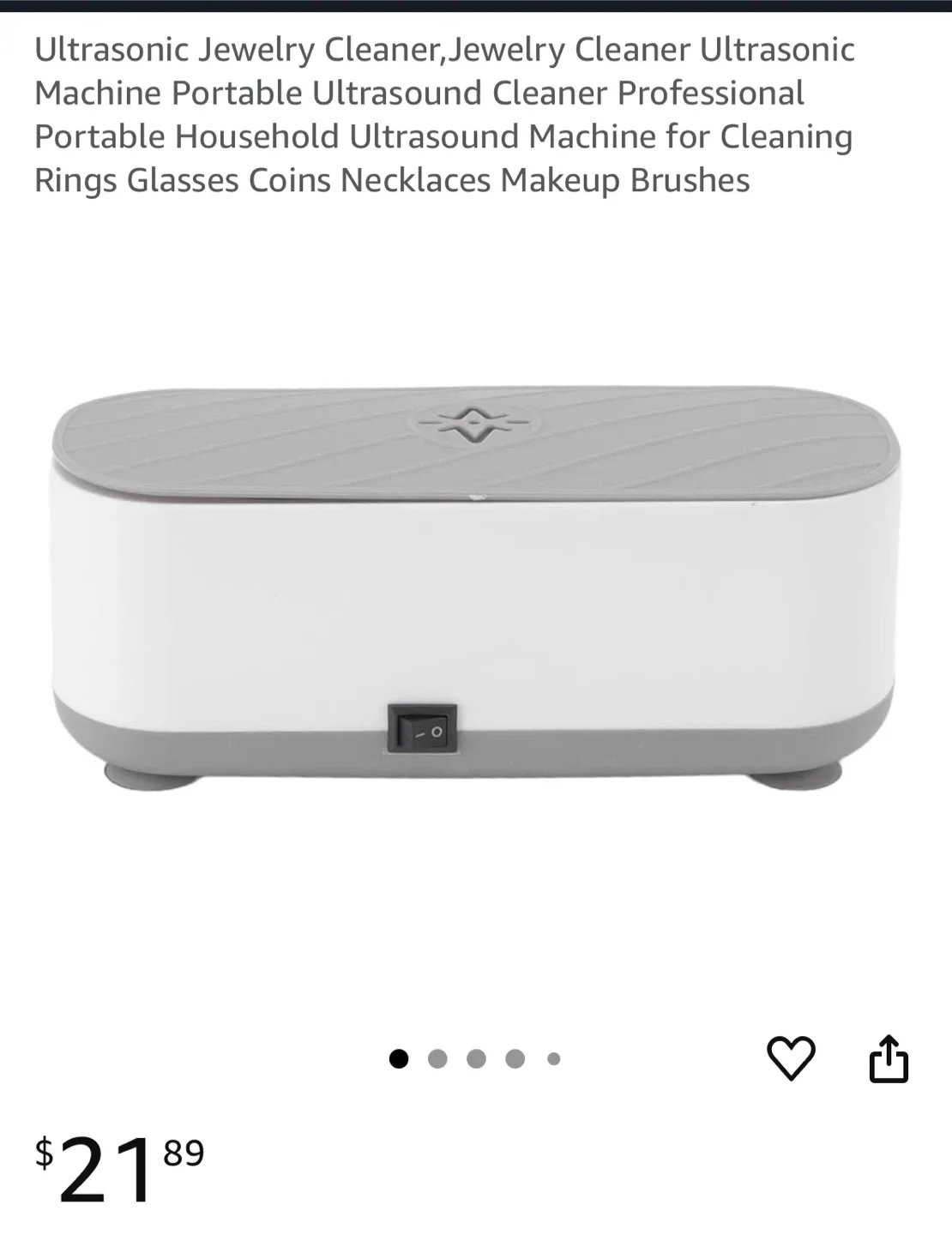 Ultrasonic Jewelry Cleaner - Like New! thumbnail