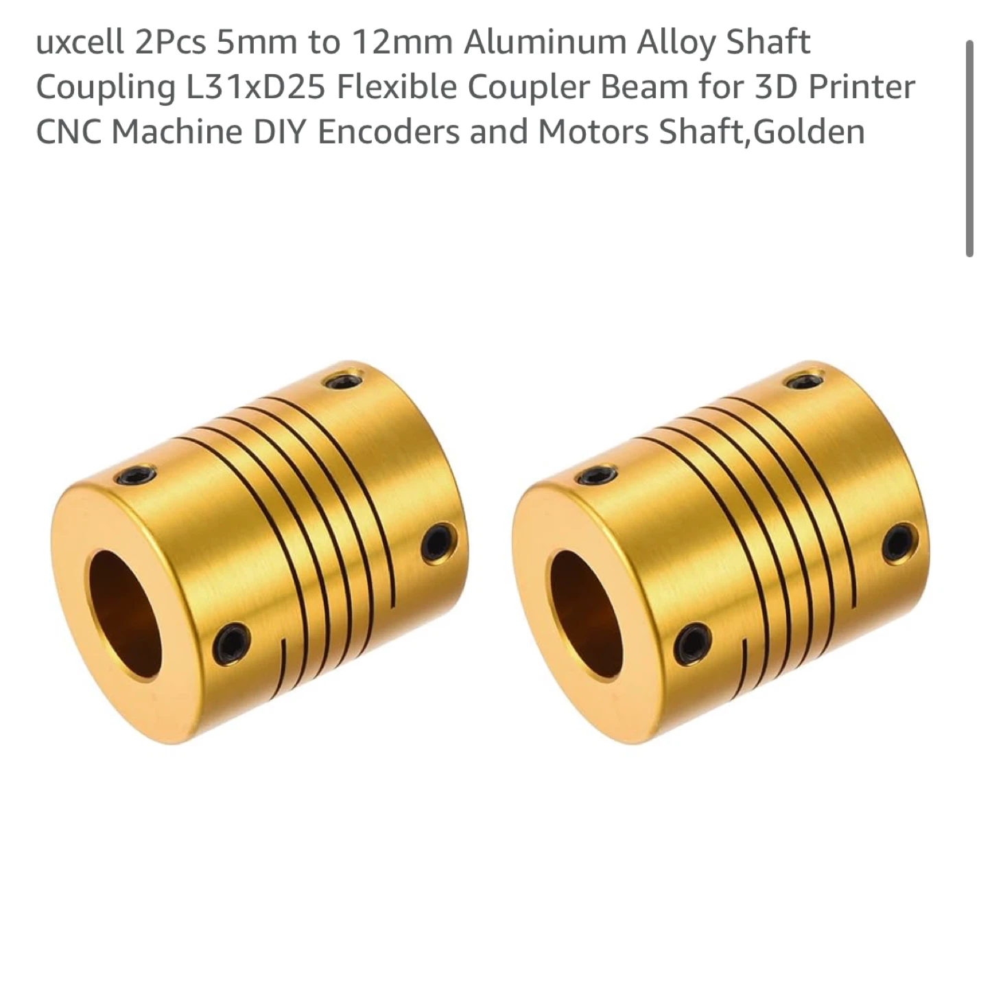 uxcell 5mm to 12mm Aluminum Shaft Couplings (2)