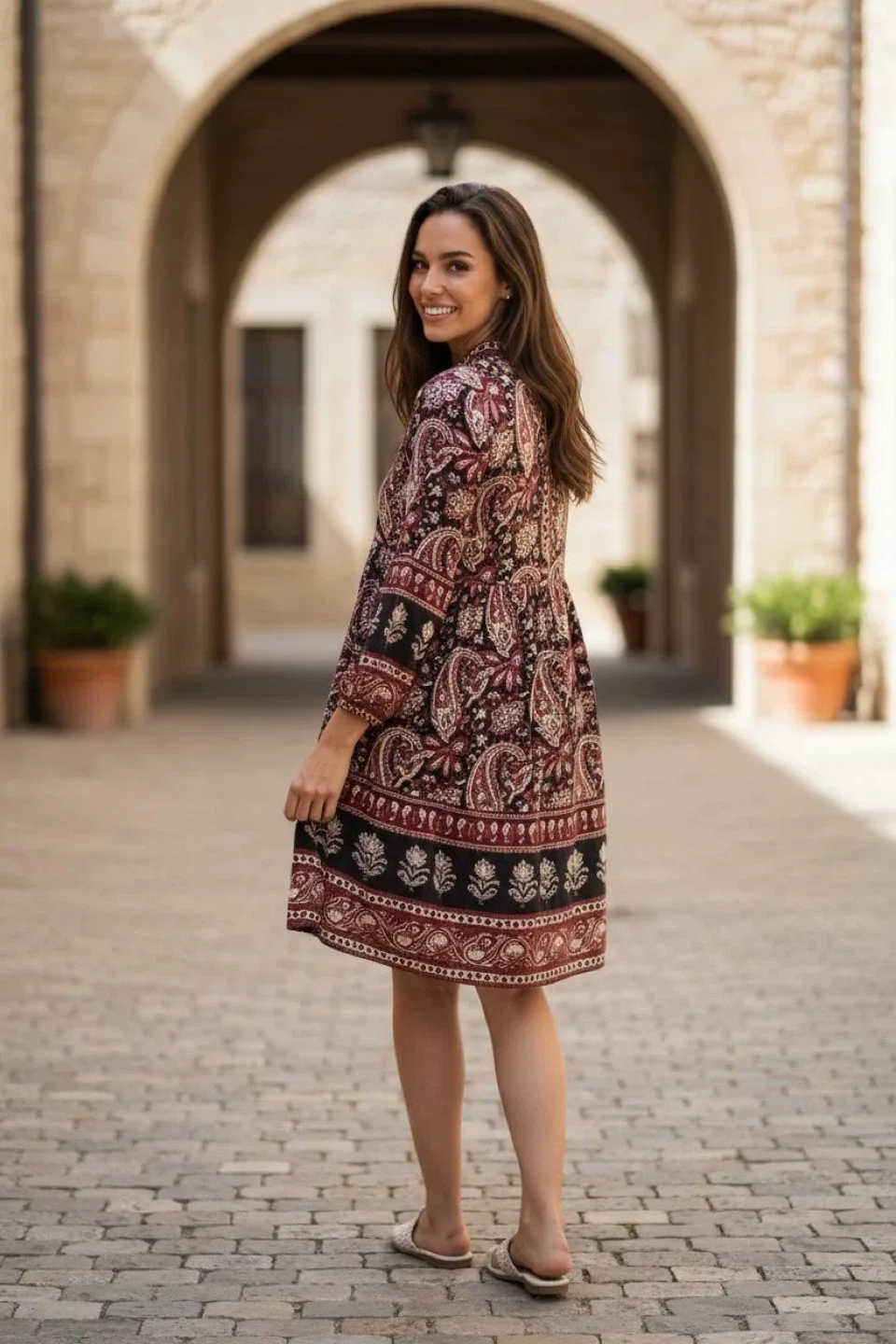 Paisley Print Dress image indicator(4)