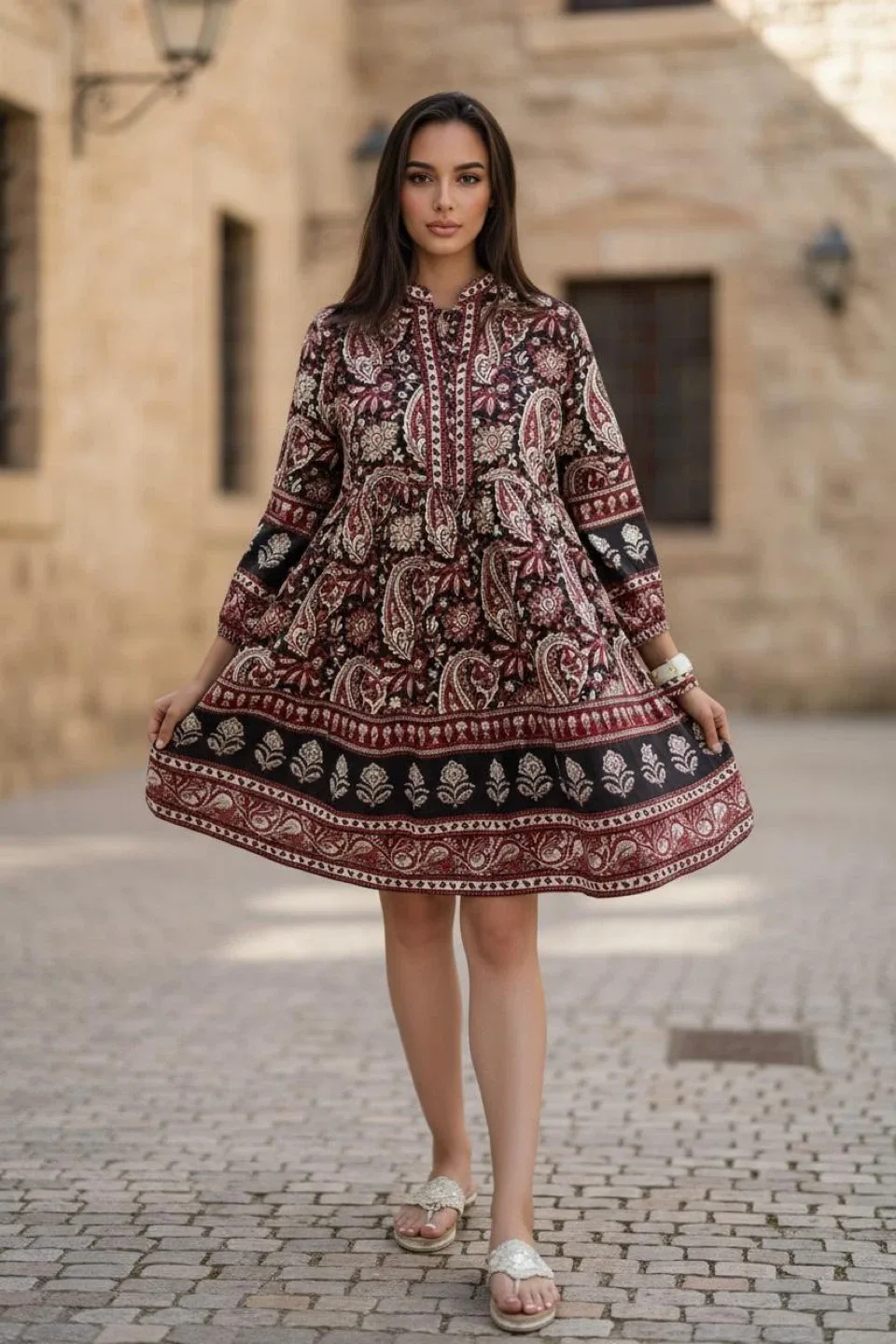 Paisley Print Dress image indicator(3)