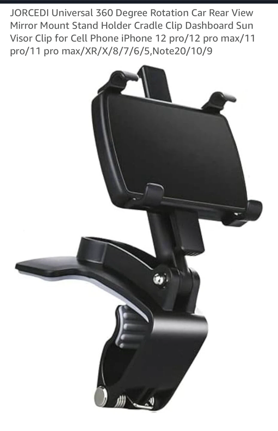 JORCEDI Car Phone Mount - Universal 360° Rotation